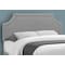 Monarch Specialties Bed, Queen Size, Bedroom, Upholstered, Grey Linen Look, Chrome Metal Legs, Transitional I 6035Q - alternate 7